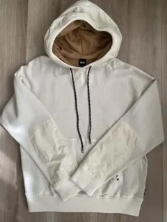 HUGO BOSS ⭐︎プルオーバー パーカー ホワイト異素材⭐︎大谷翔平