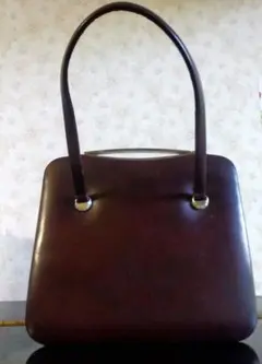 ワインカラー ハンドバッグ　昭和レトロ