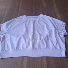ストロベリーフィールズ薄紫ピンク クロップド丈 半袖Tシャツのサムネイル