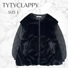 ティティクラッピー　しまむら　2way　ボア　キルティングジャケット　L　良品