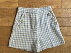 ZARA ギンガムチェック　ショートパンツ フレンチガーリー