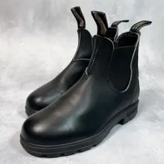 ☆美品☆【ブランドストーン】サイドゴアブーツ (3) レザー　ショート　ブラック