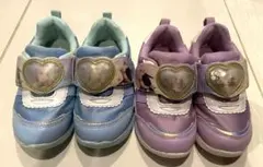 アナ雪 光るスニーカー 2足セット まとめ売り 靴