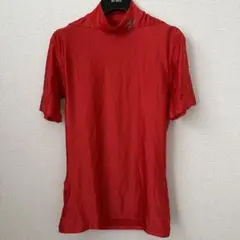 半袖 インナー パワーシャツ ハイネック 赤 ミズノ MIZUNO