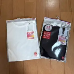 未使用品　HEATTECH 100サイズ 下着セット ホワイト ブラック
