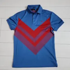 J.LINDEBERG V字ストライプポロシャツ S