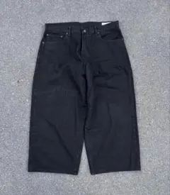 gap スーパーバギージーンズ　ブラック　黒　デニム　エクストラバギー　w36