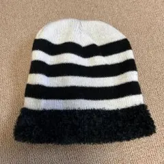 ストライプニット帽