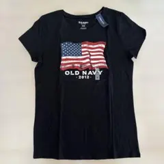新品未使用 OLD NAVY Tシャツ ブラック 星条旗デザイン Mのサムネイル