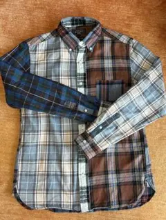 BEAMS PLUS クレイジーパターン ネルシャツ M 日本製