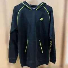 YONEX フード付きウォームアップウェア ブラック/イエロー