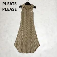 PLEATS PLEASE プリーツノースリーブワンピース - メルカリ