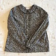 [美品]ボンポワン10A 花柄ブラウス　お出かけ