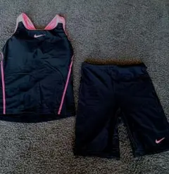NIKE★150cm女の子用水着セット 黒/ピンク