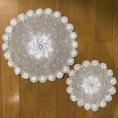 [신품, 미사용] 꽃병 배치 레이스 2개 세트