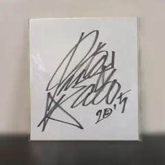 【超メル市】佐藤隆太 直筆サイン入り色紙（2015年）
