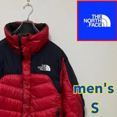 激安★ノースフェイス　サミットシリーズ　ダウンジャケット　赤　黒　メンズS