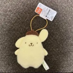 サンリオ　ふわもこワッペンこれくしょんマスコット　ポムポムプリン　ぬいぐるみ