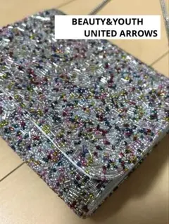 UNITED ARROWS 2WAYバッグ パーティーバック ミニバック ビーズ