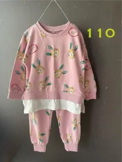 ピンク うさぎ トップス 110