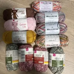 100均毛糸アソート11玉