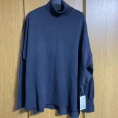 新品タグ付き◆グレー 長袖タートルネックセーター