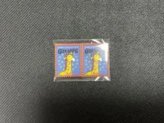 たべっ子どうぶつ　切手風アクリルステッカー　キリン