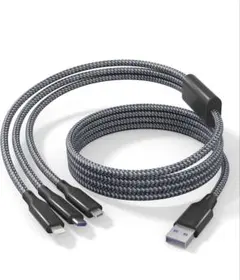 3in1 充電ケーブル マルチ充電 急速充電 iPhone Android