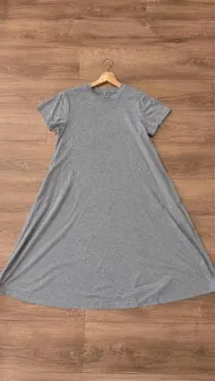 【新品タグ付き】Free People Aライン カットソーワンピース グレー