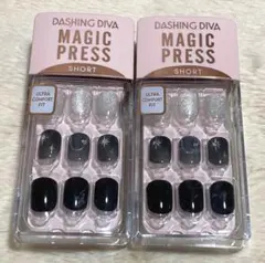 DASHINGDIVA MAGIC PRESS PREMIUM ネイルチップ　黒