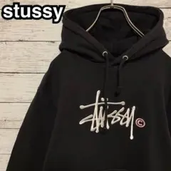 464【即完売品】ステューシー♤刺繍ビッグロゴ　人気　パーカー　入手困難
