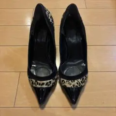 t*☆様 DIANA ヒョウ柄 パンプス　ブラック