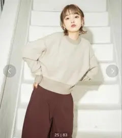 KBF ベージュ 長袖セーター レディース