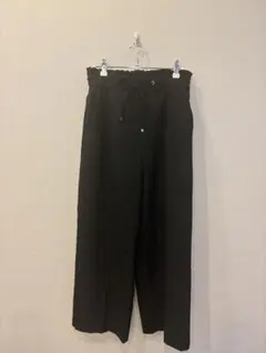 アースミュージック&エコロジー☆ワイドパンツ☆黒☆春夏☆M