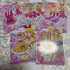 星宮いちご アイカツ ピンクステージ 小花柄イエロー エンジェリーシュガー