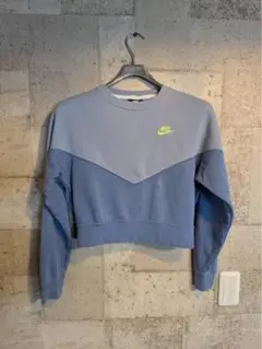 Nike ライトブルー クロップドトレーナー M