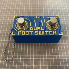 小型コントロールフットスイッチ【モーメンタリタイプ】電源不要 ブルー