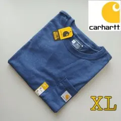 ①Carhartt コバルトブルー XL Tシャツ カーハート 新品 半袖 厚手