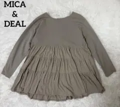 【MICA&DEAL✨美品】ティアードカットソー ティアード フレア グレージュのサムネイル