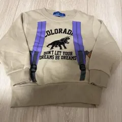 新品タグ付き　恐竜プリント トレーナー 100cm