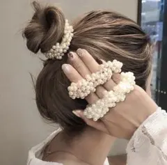 パールシュシュ　ヘアゴム ヘアアクセサリー