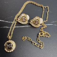 美品✨ニナリッチNINA RICCI ネックレスとイヤリングのセット