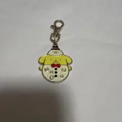 サンリオ ポムポムプリン クリスマス 2019 雪だるま キーホルダー