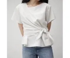 【匿名配送】 AZUL 2way シャツ ホワイト Mサイズ 新品タグ付き