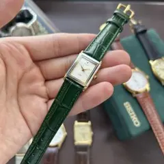 CITIZEN tank EXCEED レクタンギュラー ゴールド 稼働品のサムネイル