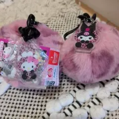 サンリオキャラクターズ ギャルらびキティ クロミ　ファーチャーム