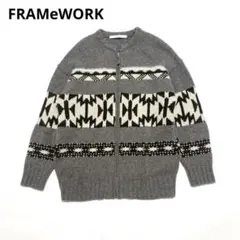 2025年最新】framework フレームワーク ジャガードzipカーディガンの
