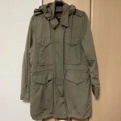ディーゼル　モッズコート　2way　カーキ　比翼　フード　ミリタリー　S〜М