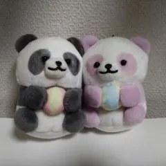 パンダ ぬいぐるみ マスコット 2種セット