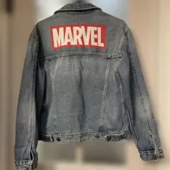 H&M MARVEL マーベルバックプリント付きデニムジャケット
